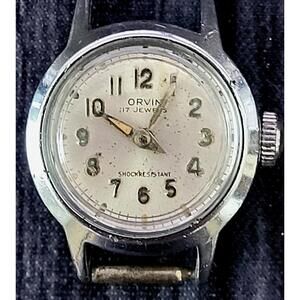 Vintage Orvin 17 Jewels‎ Mechanical Ladies Watch New Crystal